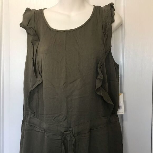 New Dex Khaki Jumpsuit Large Women - Picture 4 of 14